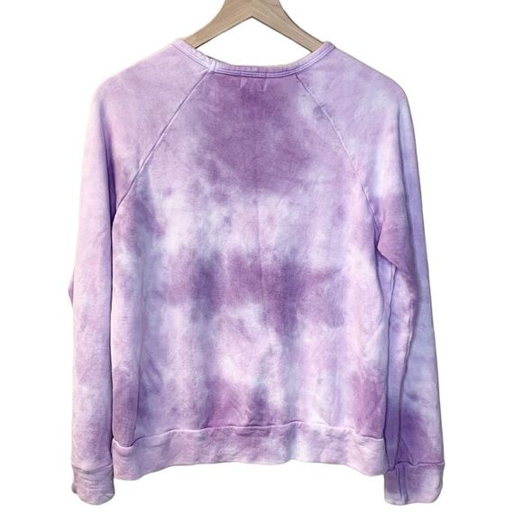 Women’s Sundry Lilac Purple Tie Dye Pullover Sweatshirt - Picture 5 of 8